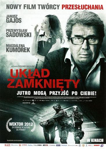 Przód ulotki filmu 'Układ Zamknięty'