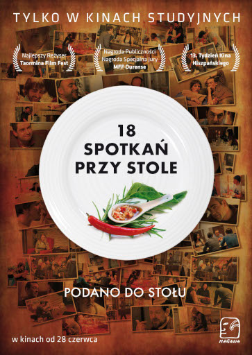 Polski plakat filmu '18 Spotkań Przy Stole'