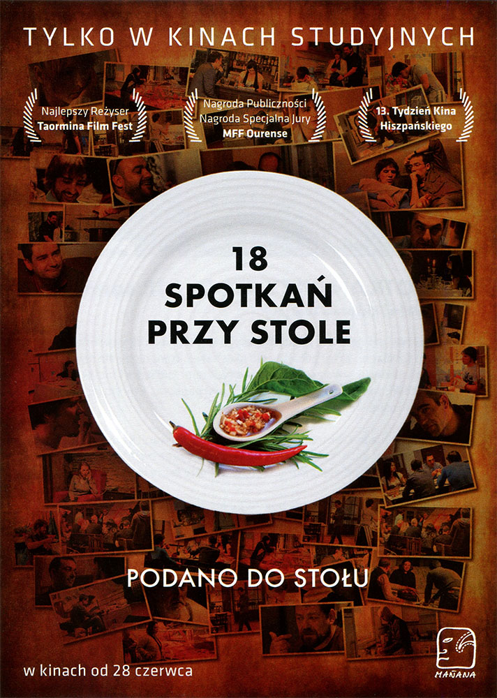 Ulotka filmu '18 Spotkań Przy Stole (przód)'