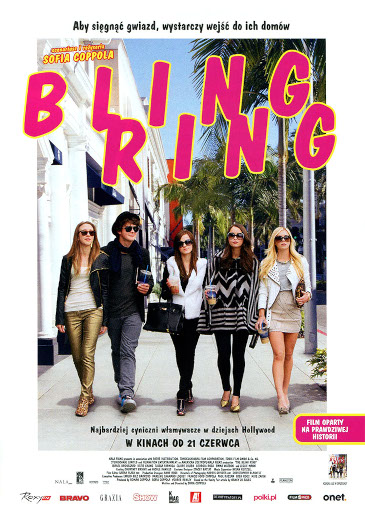 Przód ulotki filmu 'Bling Ring'