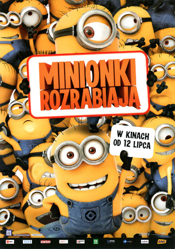 Przód ulotki filmu 'Minionki Rozrabiają'