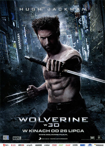 Przód ulotki filmu 'Wolverine'