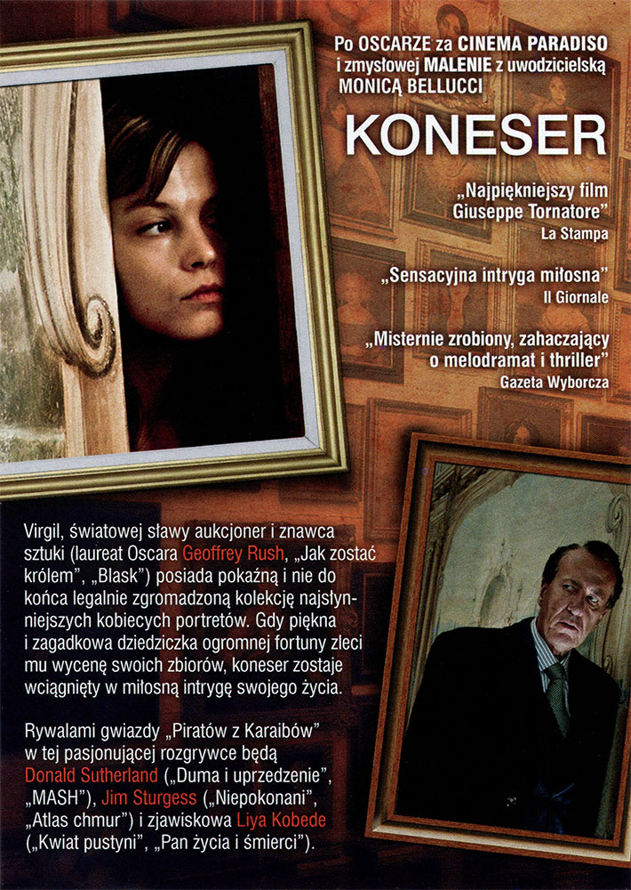 Ulotka filmu 'Koneser (tył)'