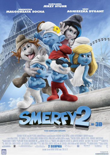 Polski plakat filmu 'Smerfy 2'