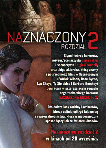 Tył ulotki filmu 'Naznaczony: Rozdział 2'