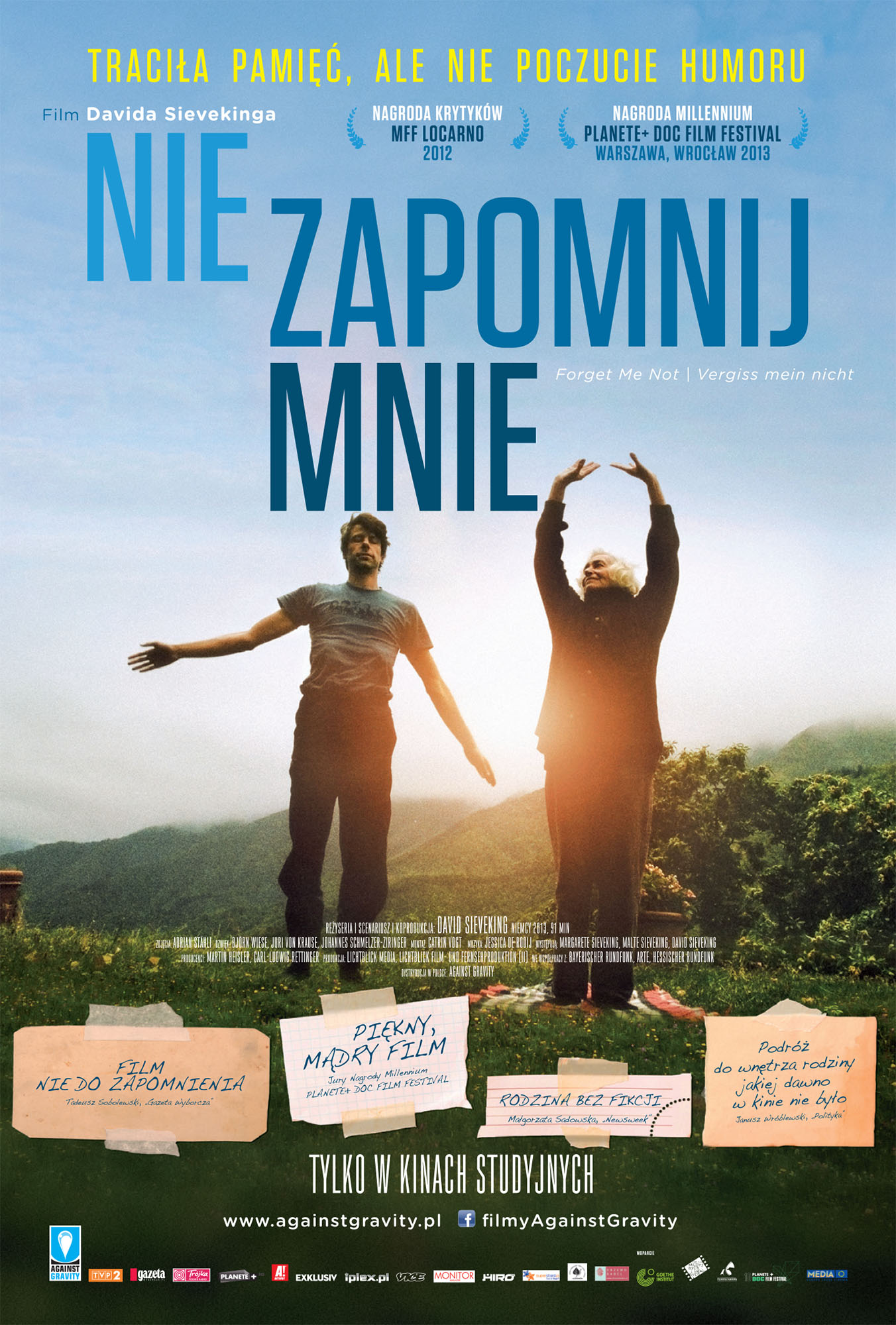 Ulotka filmu 'Nie Zapomnij Mnie (przód)'