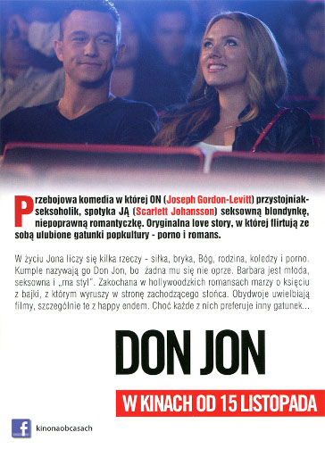 Tył ulotki filmu 'Don Jon'