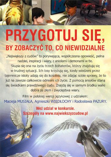 Tył ulotki filmu 'Największy Z Cudów'