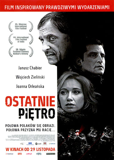 Przód ulotki filmu 'Ostatnie Piętro'