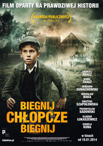 Przód ulotki filmu 'Biegnij, Chłopcze, Biegnij'