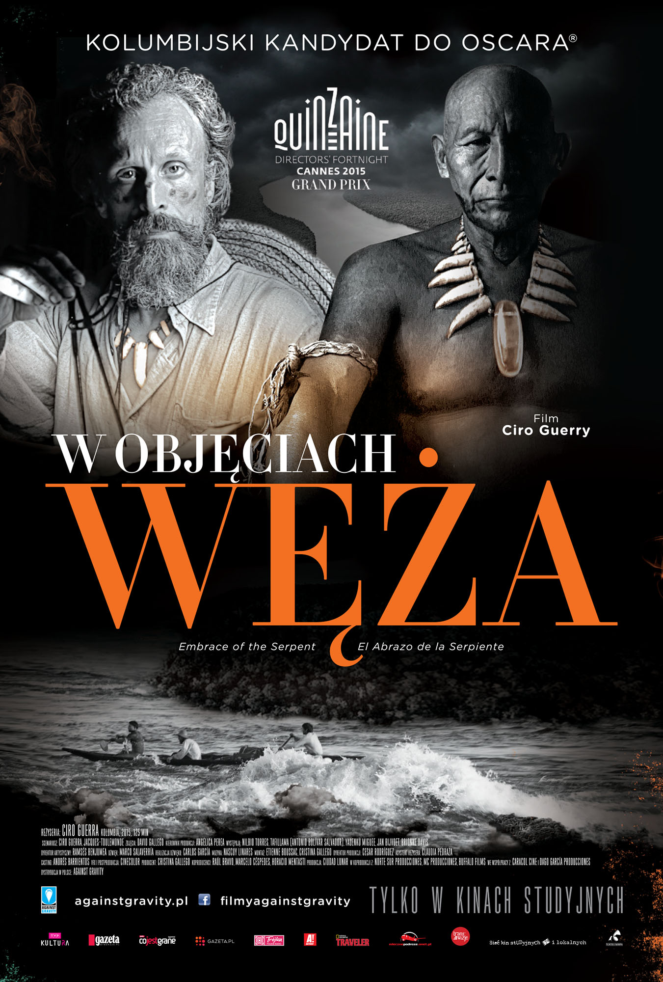 Ulotka filmu 'W Objęciach Węża (przód)'