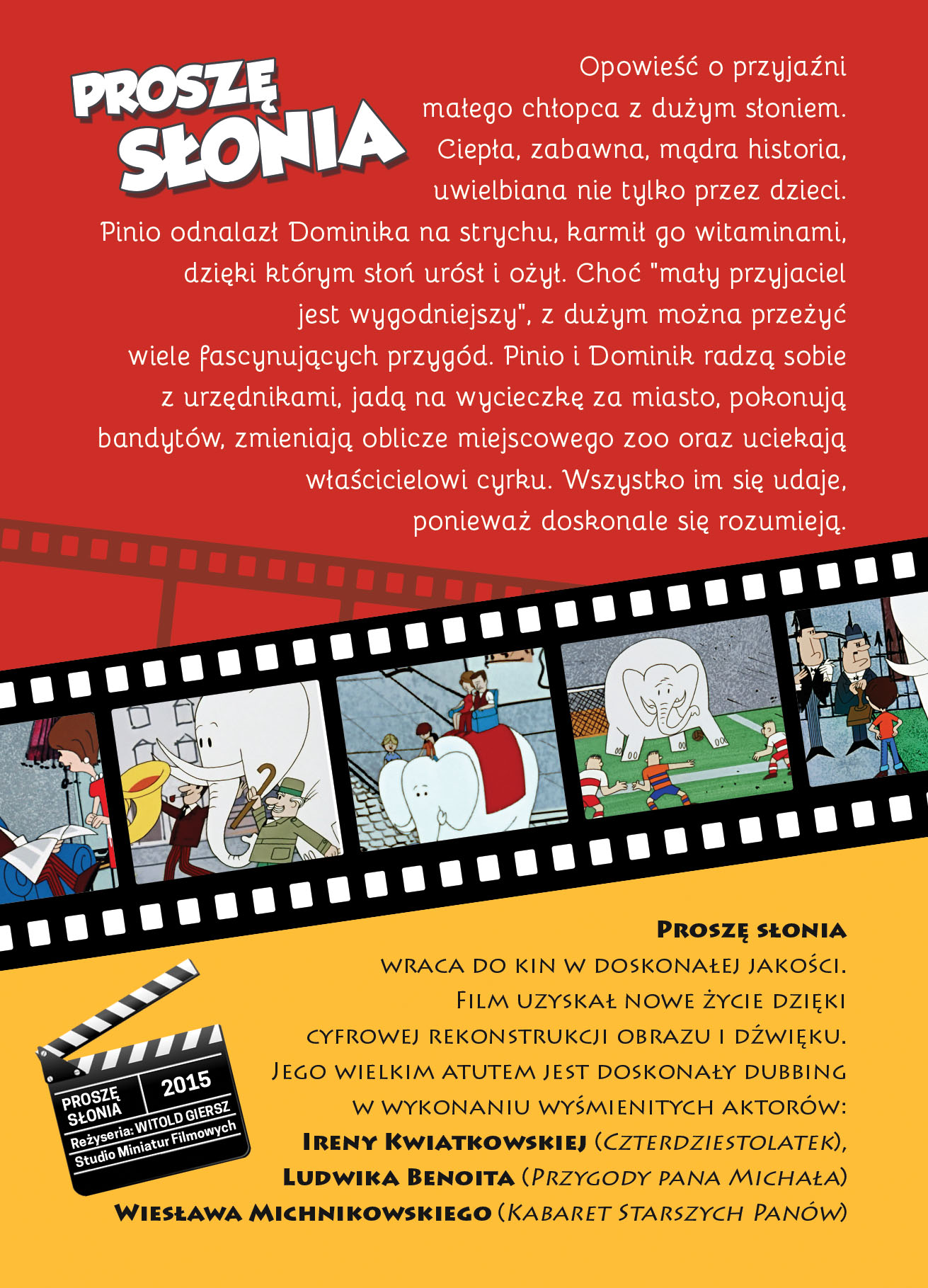 Ulotka filmu 'Proszę Słonia (tył)'