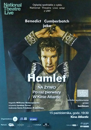 Przód ulotki filmu 'National Theatre Live: Hamlet'