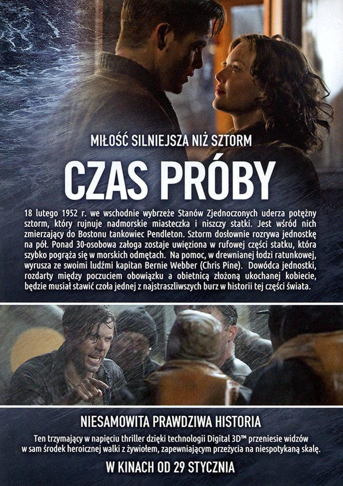 Ulotka filmu 'Czas Próby (tył)'