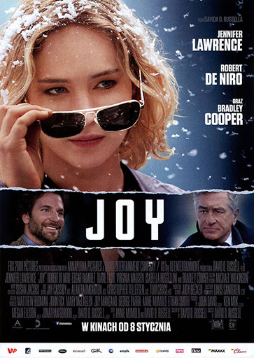 Przód ulotki filmu 'Joy'