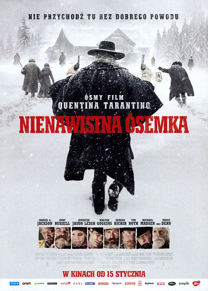 Ulotka filmu 'Nienawistna Ósemka (przód)'