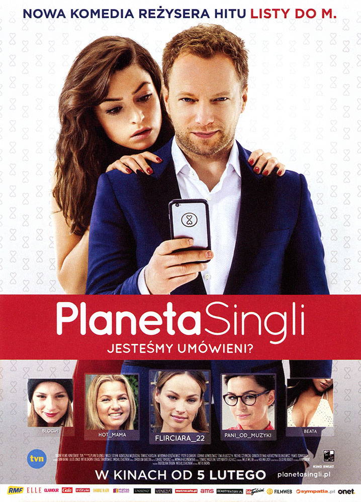 Ulotka filmu 'Planeta Singli (przód - wersja B)'