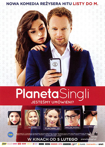 Przód ulotki filmu 'Planeta Singli'