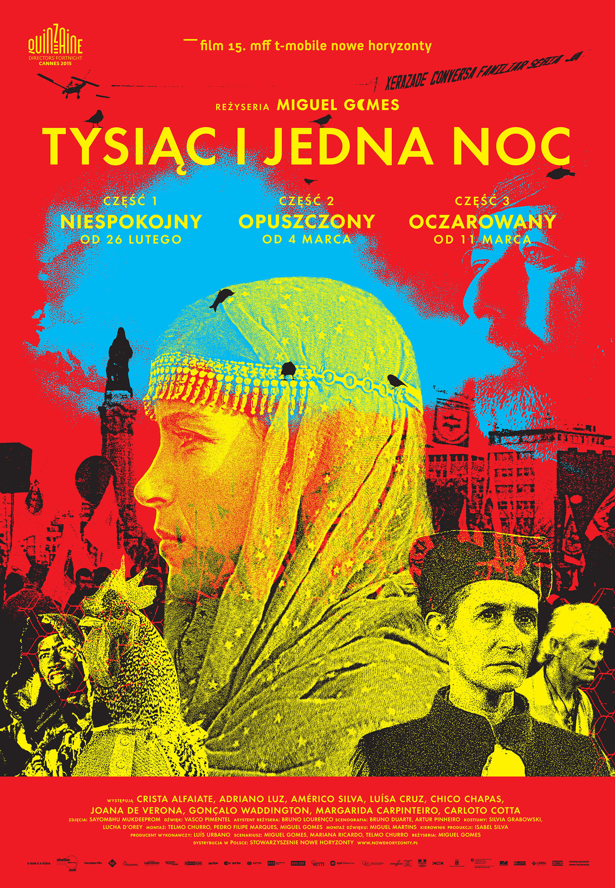 Polski plakat filmu 'Tysiąc i Jedna Noc – Cz. 1, 2 i 3'