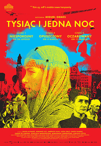 Polski plakat filmu 'Tysiąc i Jedna Noc – Cz. 1, 2 i 3'