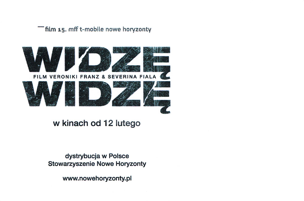 Ulotka filmu 'Widzę, Widzę (tył)'