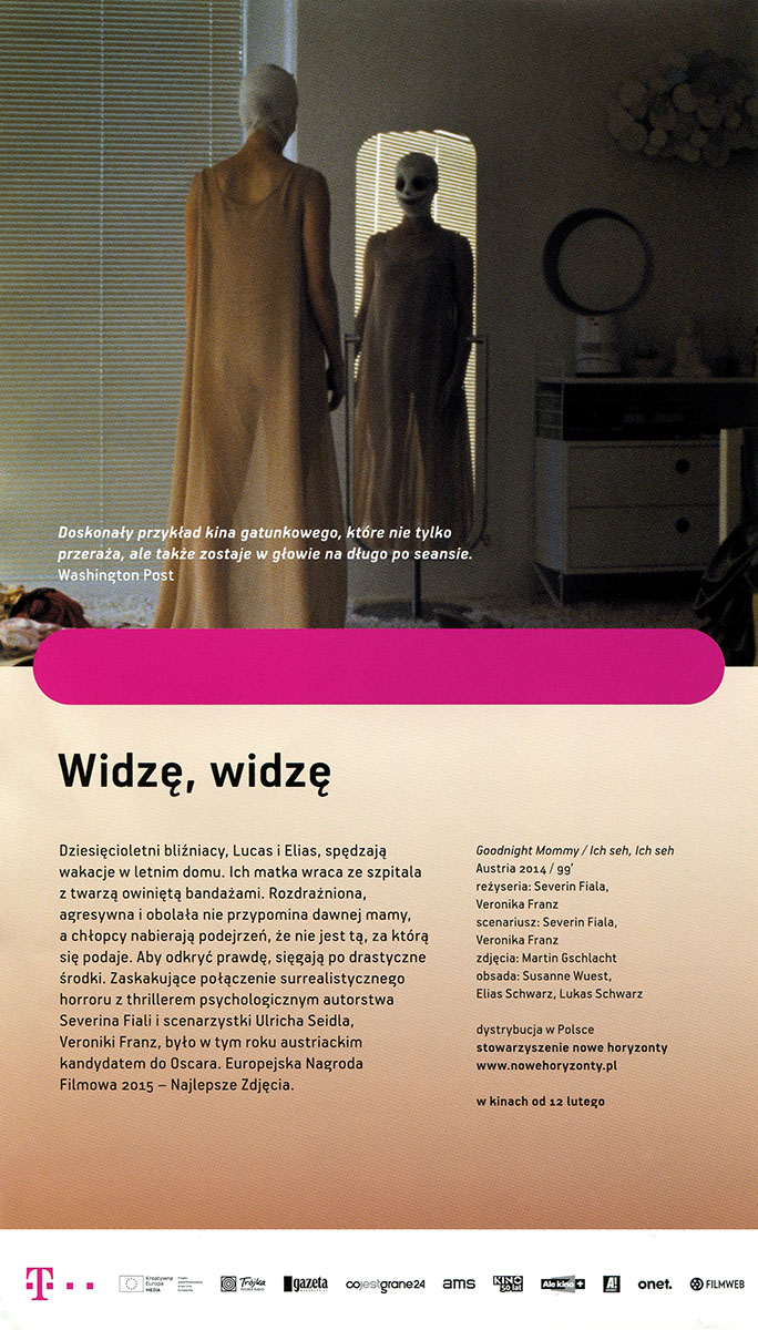 Ulotka filmu 'Widzę, Widzę (tył - wersja B)'