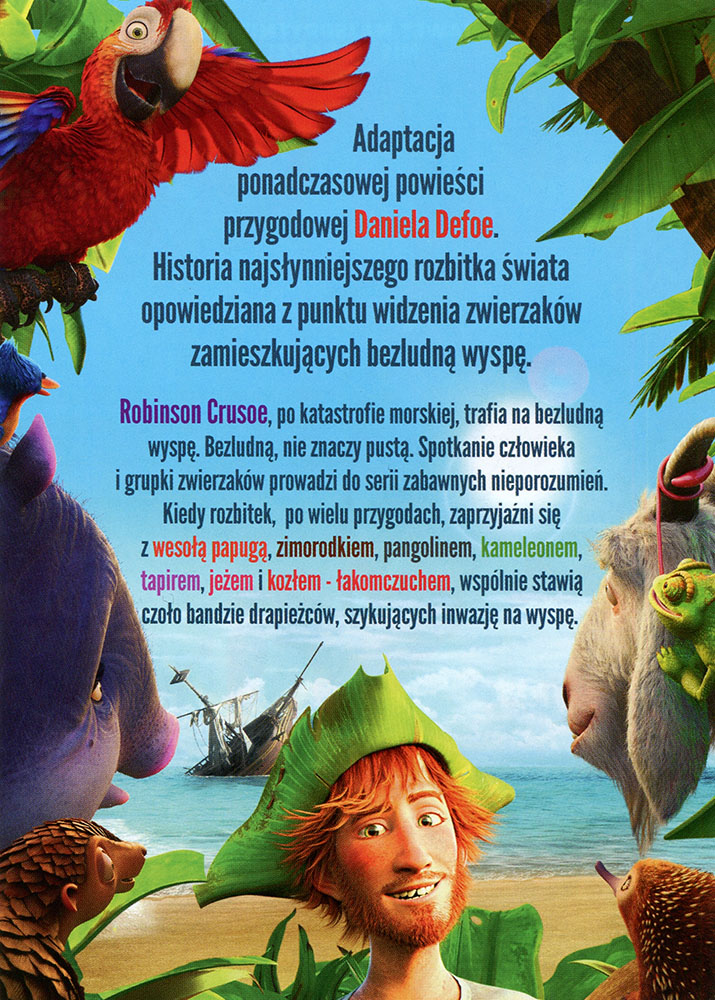 Ulotka filmu 'Robinson Crusoe (tył)'