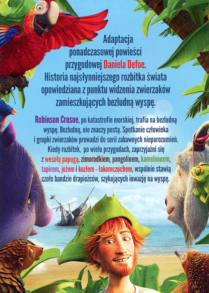 Ulotka filmu 'Robinson Crusoe (tył - wersja B)'