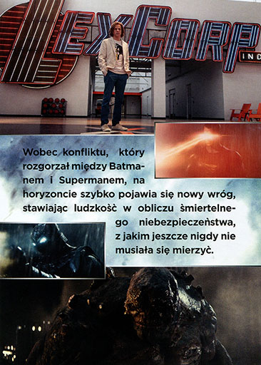 Tył ulotki filmu 'Batman v Superman: Świt Sprawiedliwości'