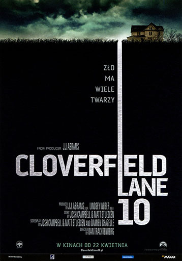 Przód ulotki filmu 'Cloverfield Lane 10'