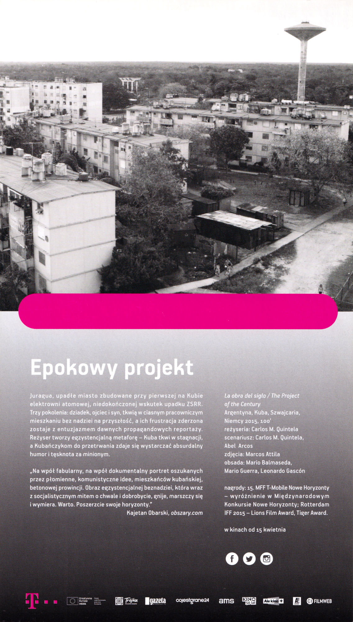 Ulotka filmu 'Epokowy Projekt (tył)'