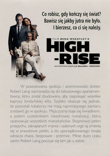 Tył ulotki filmu 'High-Rise'