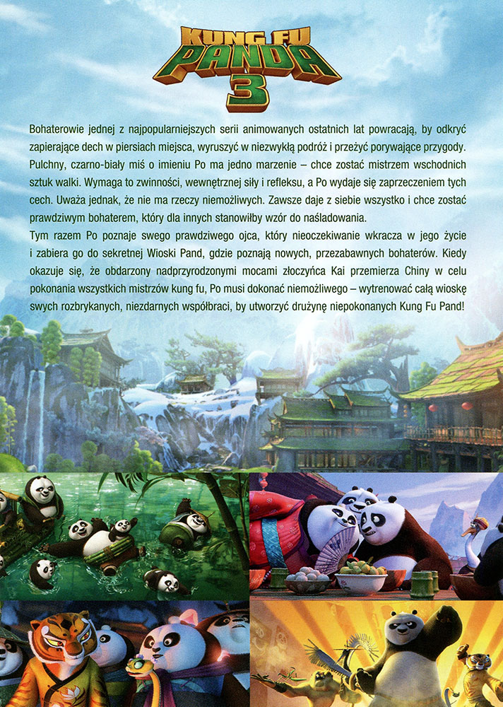 Ulotka filmu 'Kung Fu Panda 3 (tył)'