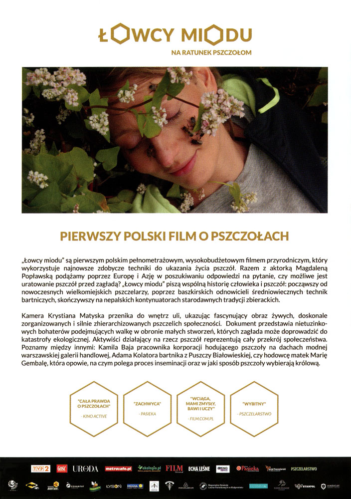 Ulotka filmu 'Łowcy Miodu (tył)'