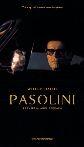 Przód ulotki filmu 'Pasolini'