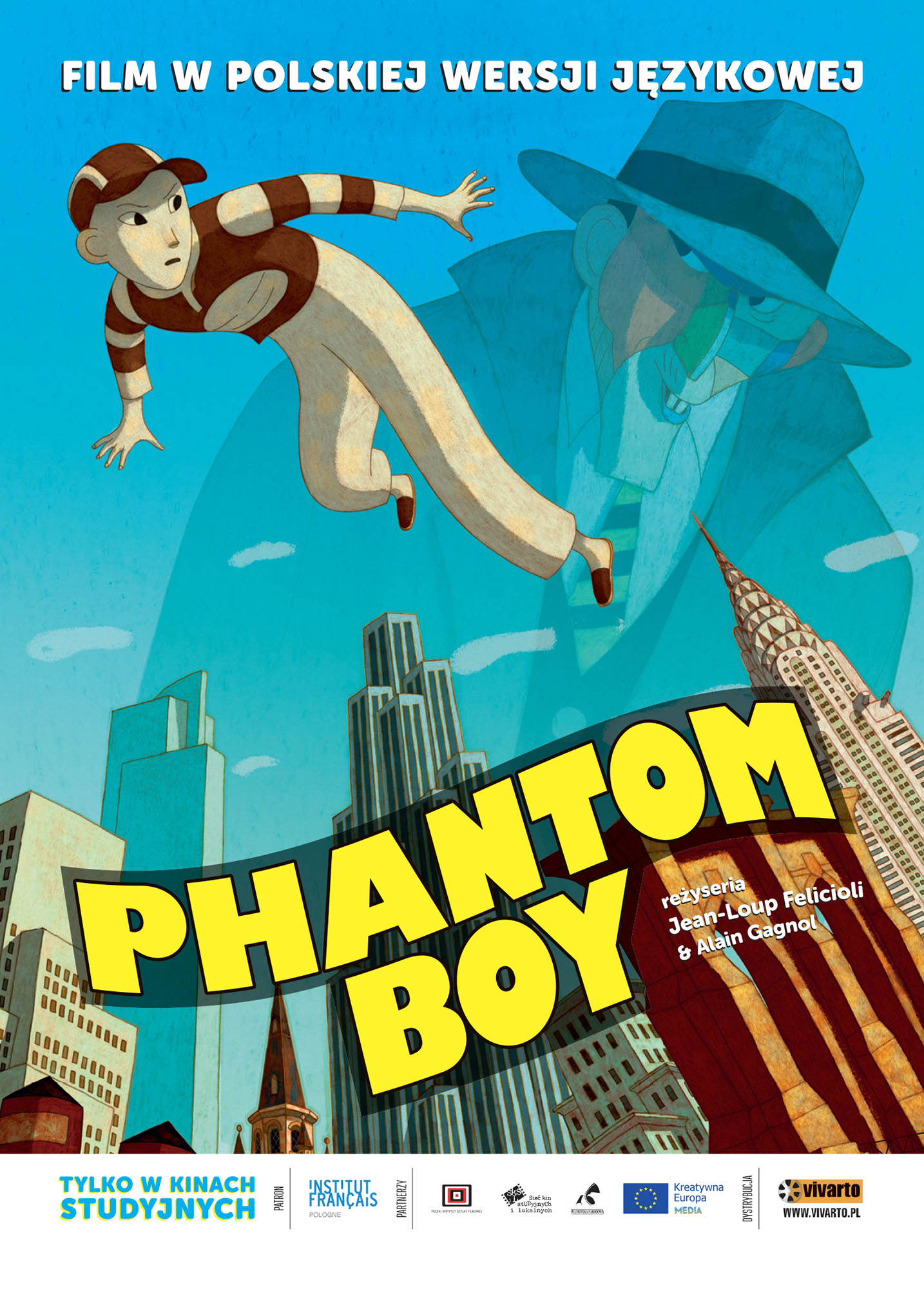 Ulotka filmu 'Phantom Boy (przód)'