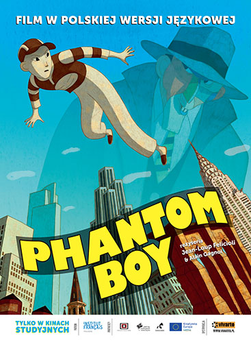 Przód ulotki filmu 'Phantom Boy'