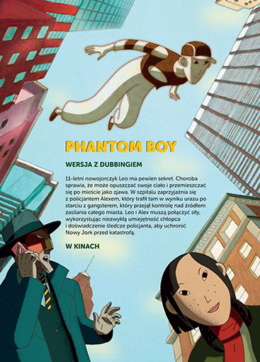 Tył ulotki filmu 'Phantom Boy'