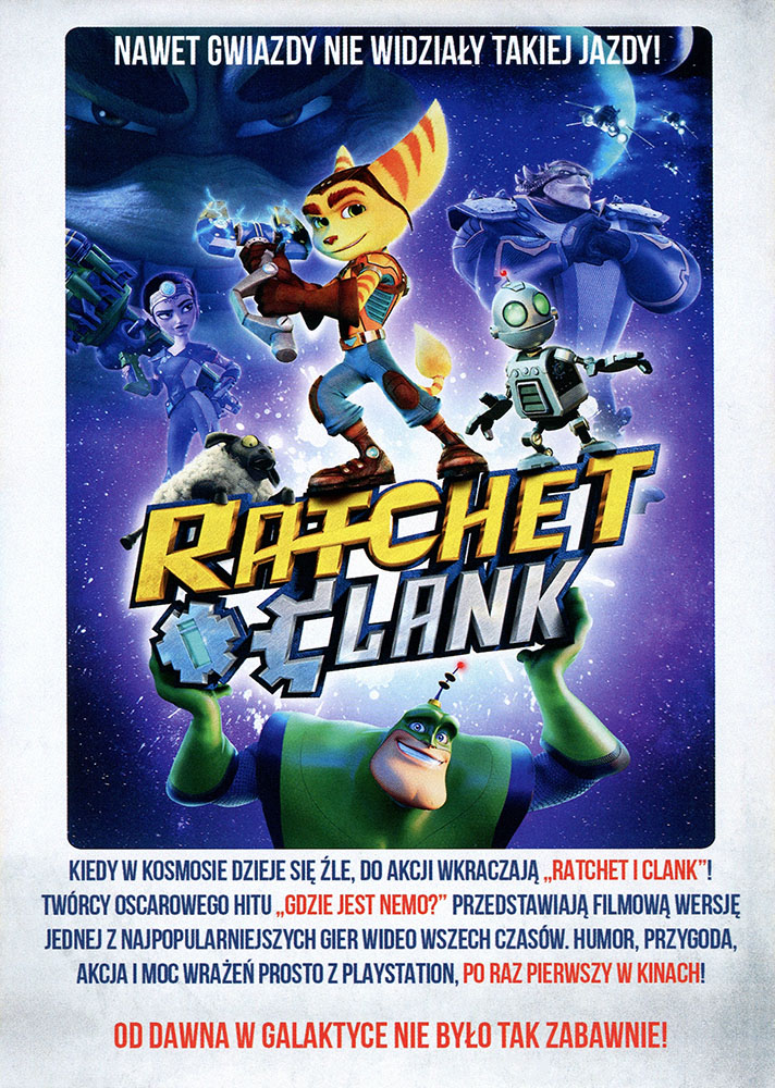 Ulotka filmu 'Ratchet i Clank (tył - wersja B)'