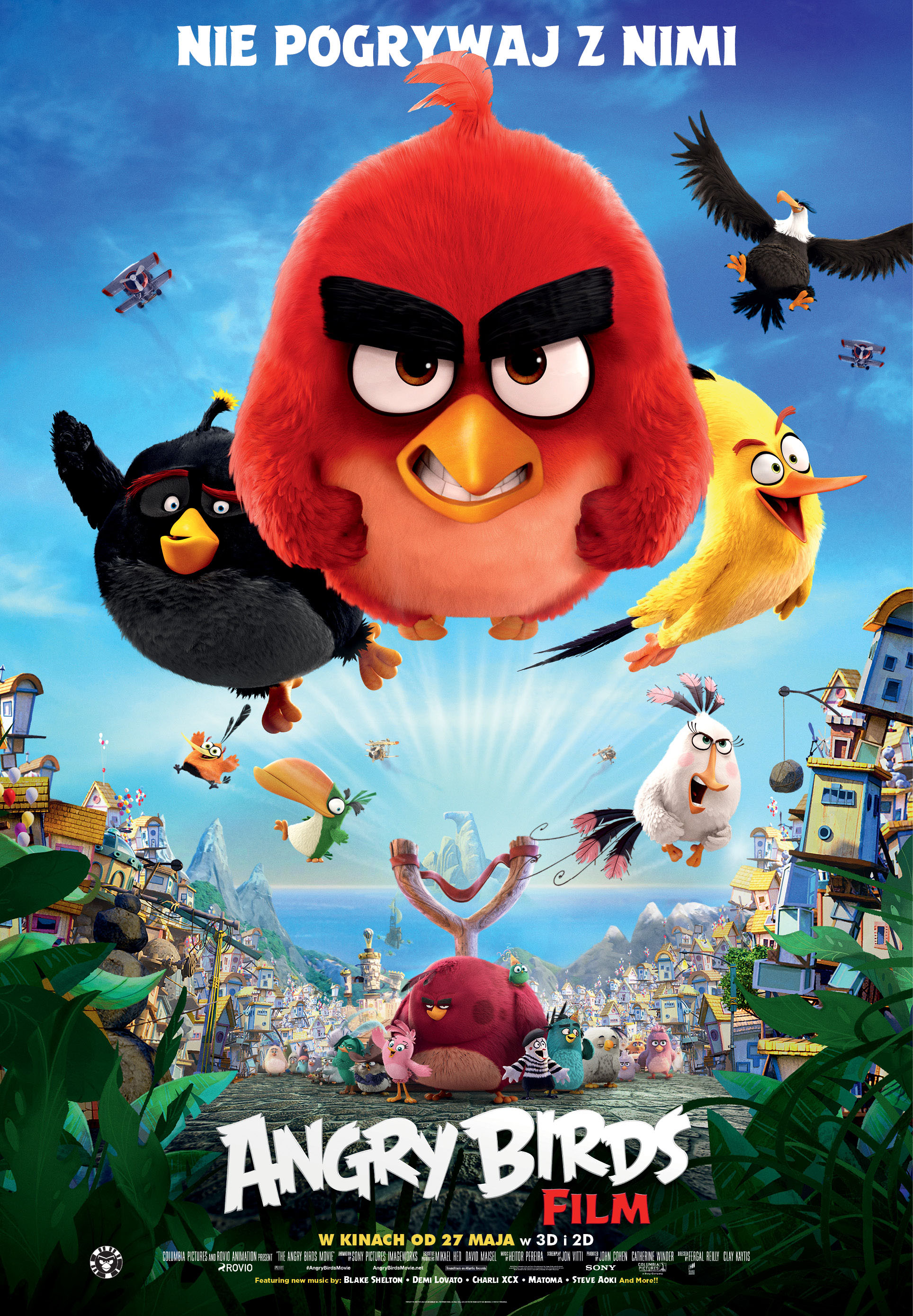 Polski plakat filmu 'Angry Birds Film'