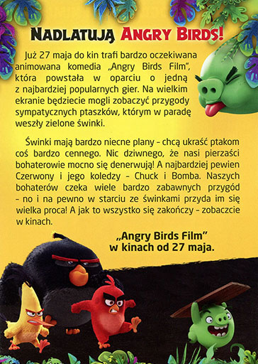 Tył ulotki filmu 'Angry Birds Film'