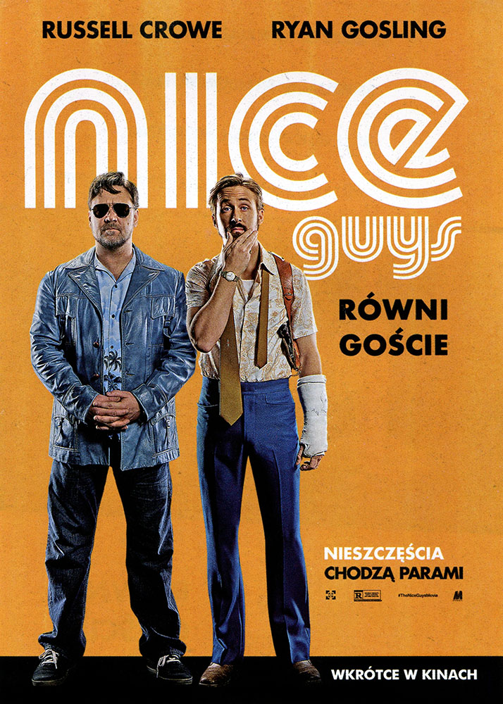 Ulotka filmu 'Nice Guys. Równi Goście (przód)'