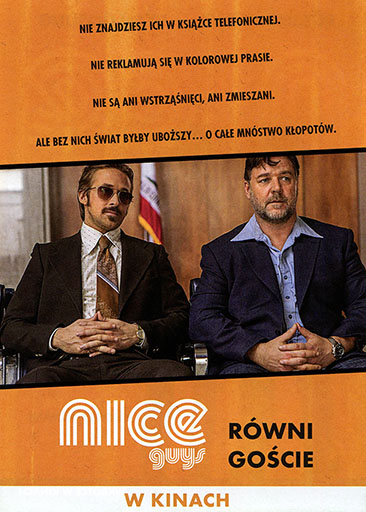 Tył ulotki filmu 'Nice Guys. Równi Goście'