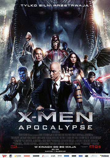 Przód ulotki filmu 'X-Men: Apocalypse'