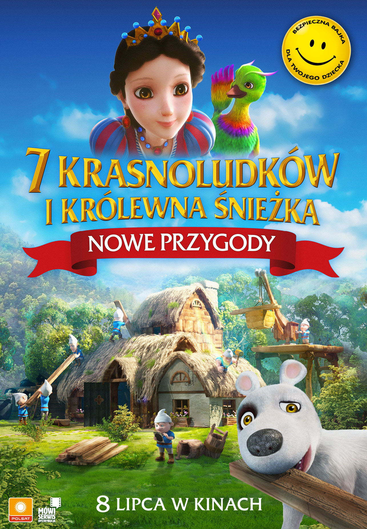 Polski plakat filmu '7 Krasnoludków i Królewna Śnieżka - Nowe Przygody'