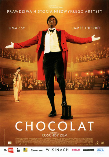 Przód ulotki filmu 'Chocolat'