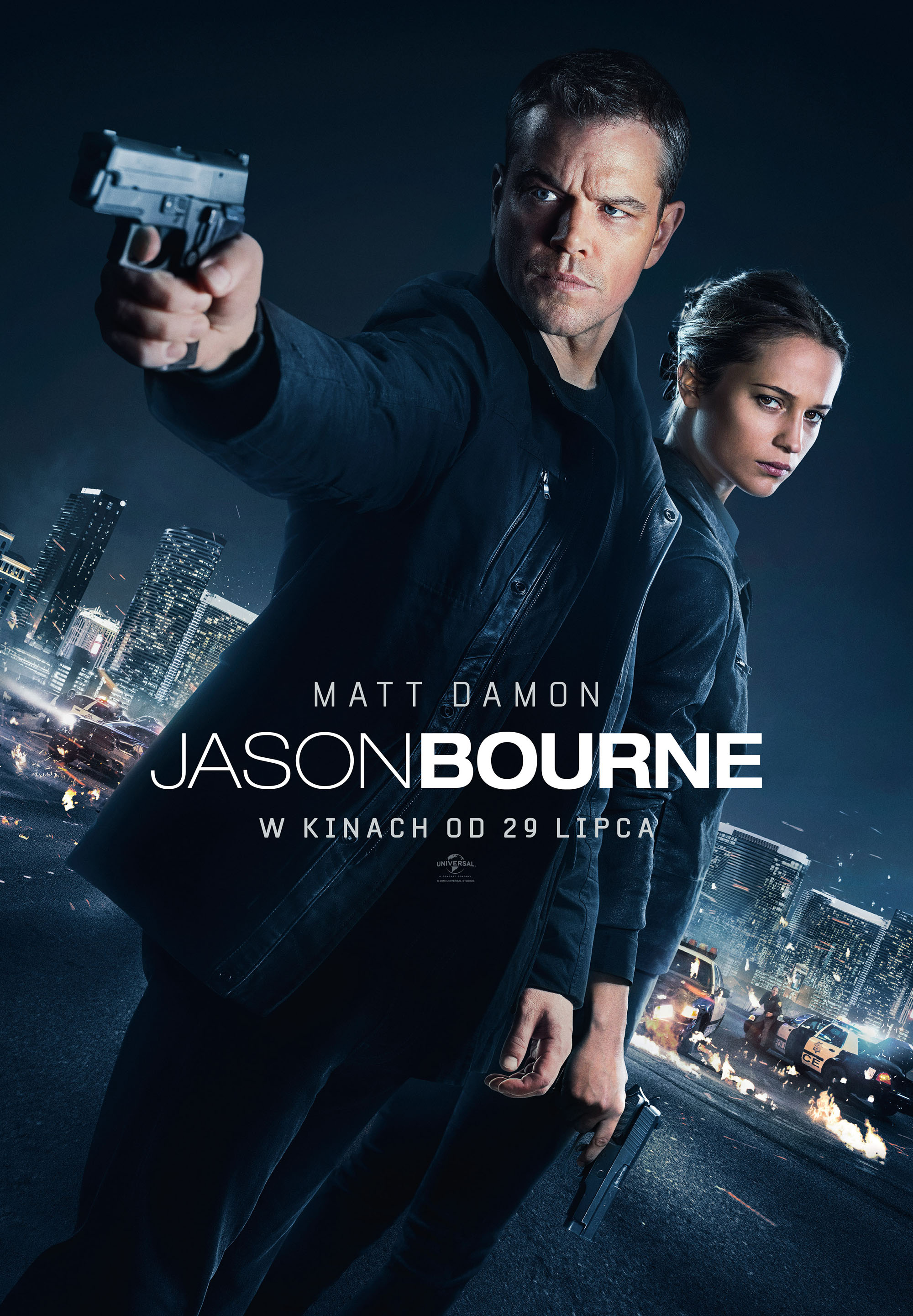 Polski plakat filmu 'Jason Bourne'