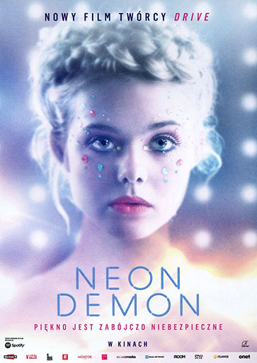 Przód ulotki filmu 'Neon Demon'