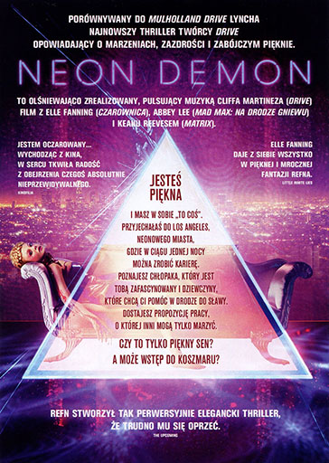 Tył ulotki filmu 'Neon Demon'