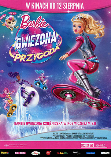 Przód ulotki filmu 'Barbie: Gwiezdna przygoda'